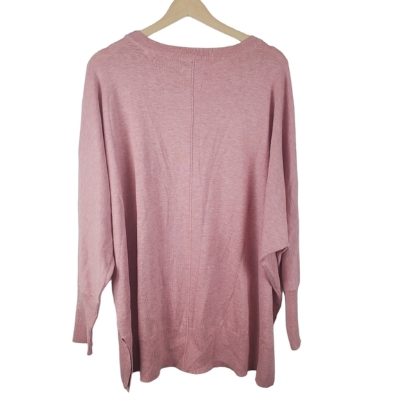 NEW Directions XXl Sweater Pink Dolman Sleeve Tunic Rayon Blend Soft Cozy - Picture 2 of 10